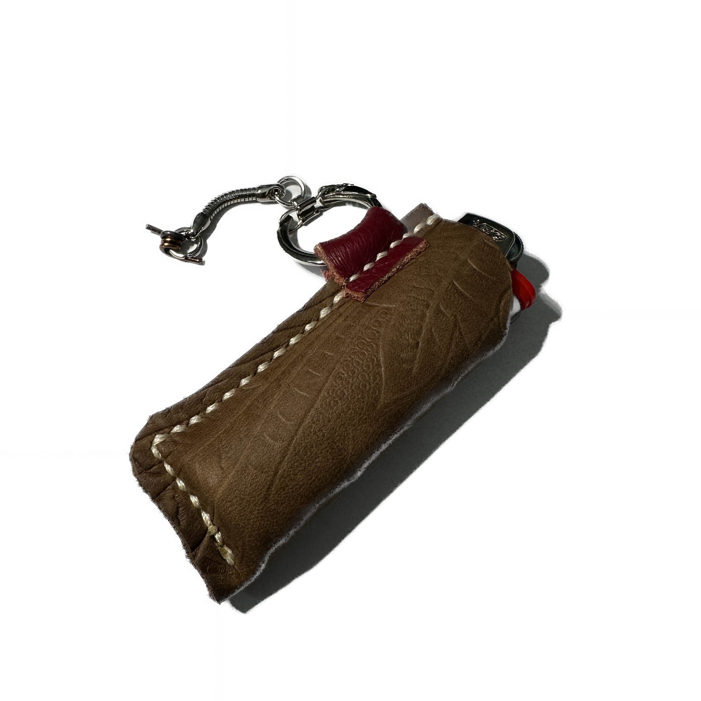RINGED LIGHTER HOLSTER: Westolo & White Waxed Thread