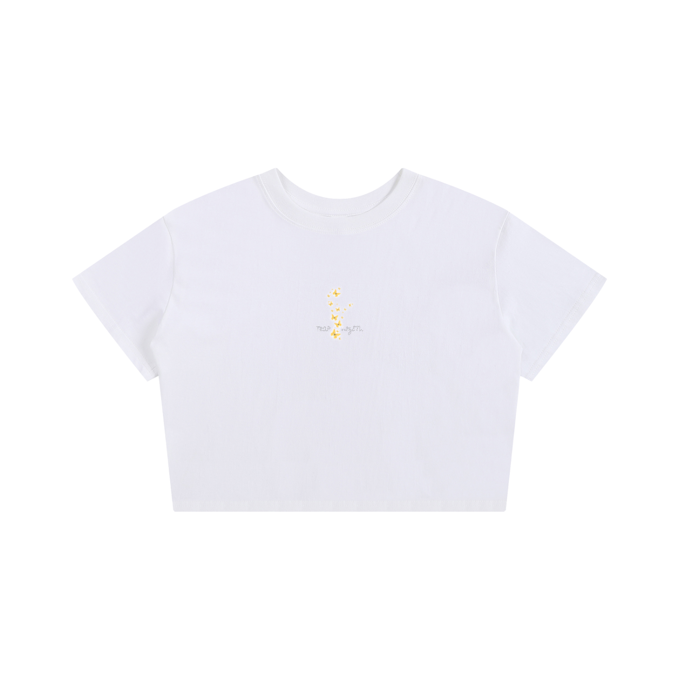 Women,Cropped,Short Sleeve,Shirt