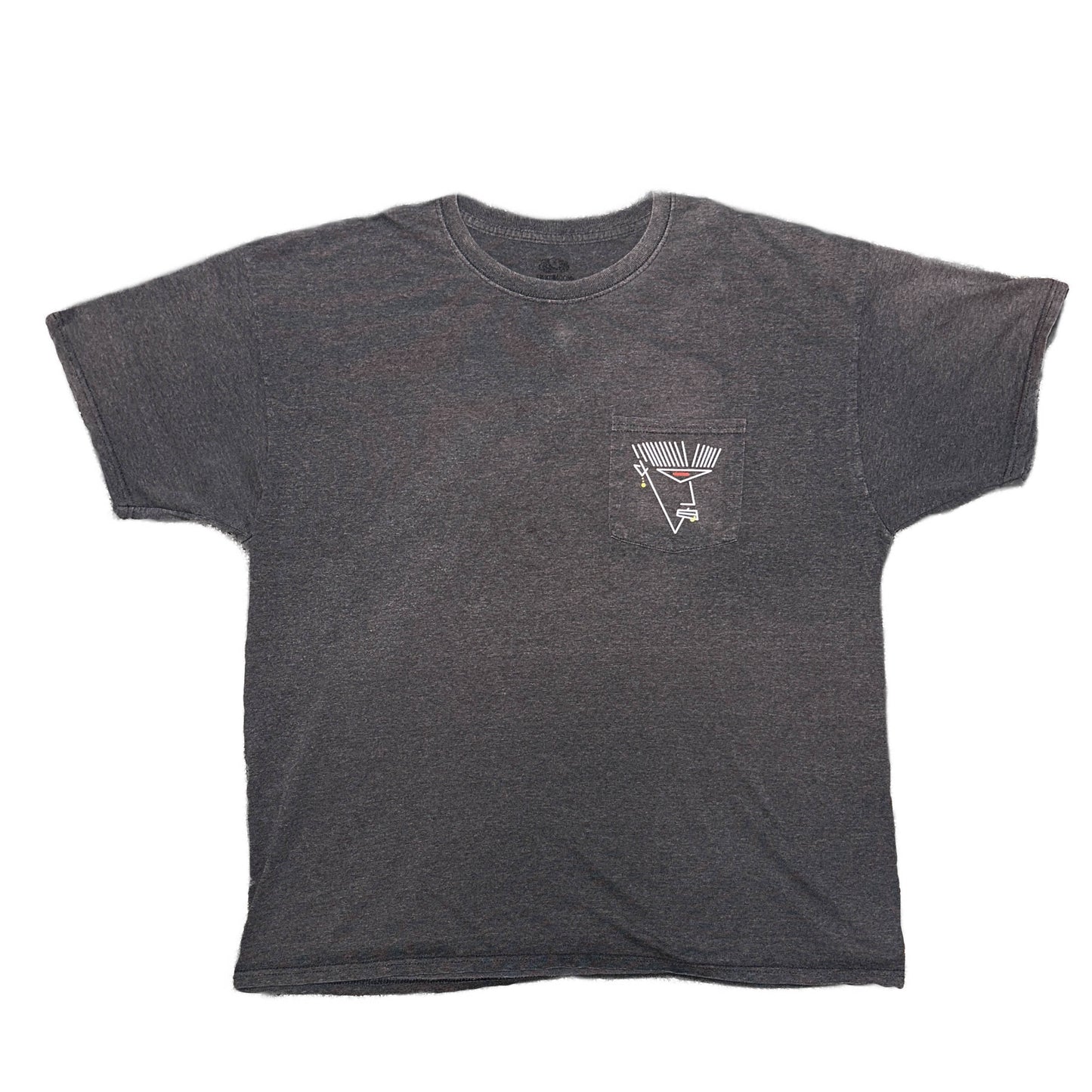 "PORTRAIT" Grey Pocket Tee