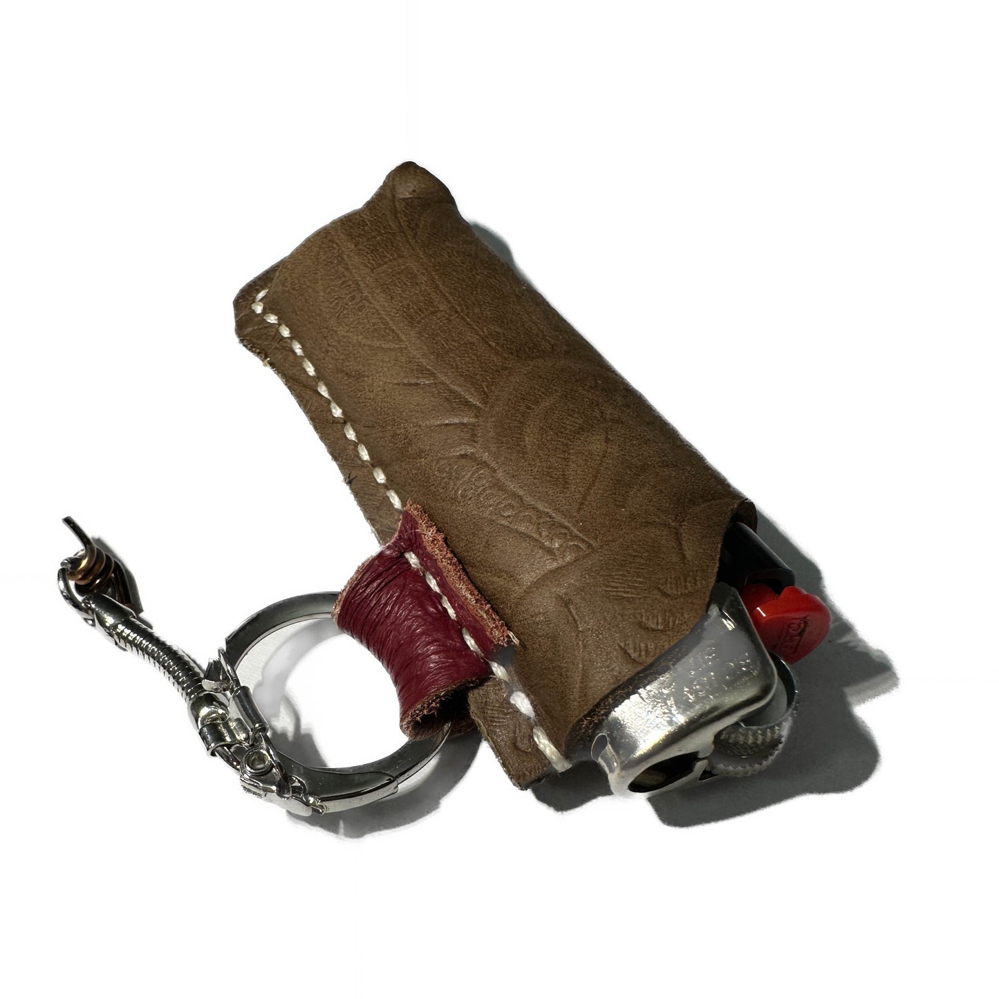 RINGED LIGHTER HOLSTER: Westolo & White Waxed Thread