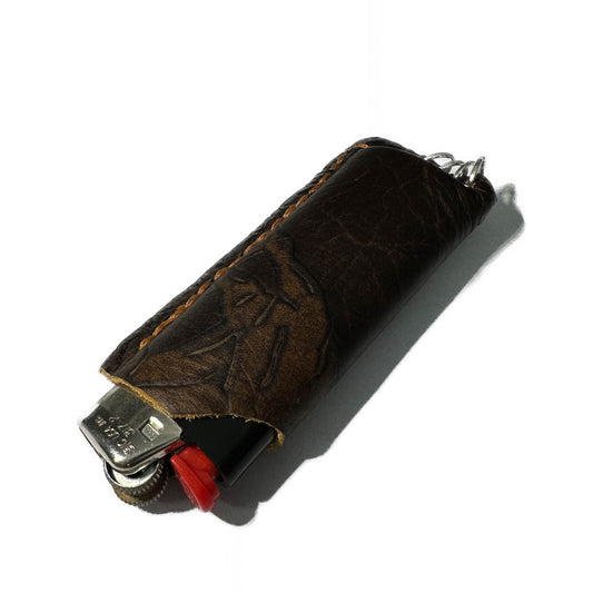 LIGHTER HOLSTER: Equine & Caramel Waxed Thread