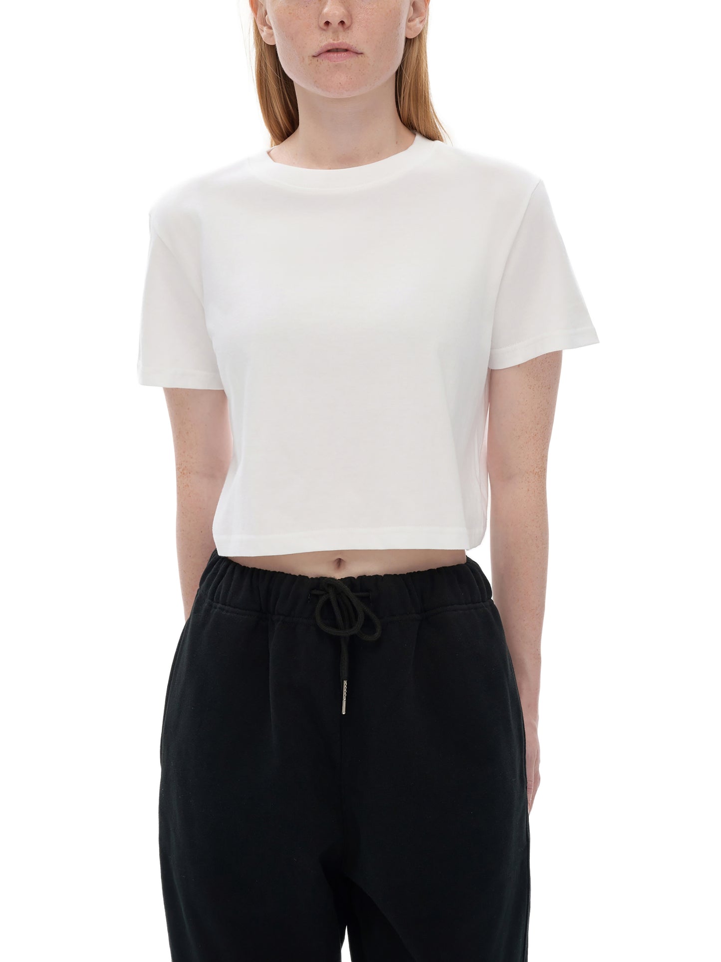 Women,Cropped,Short Sleeve,Shirt
